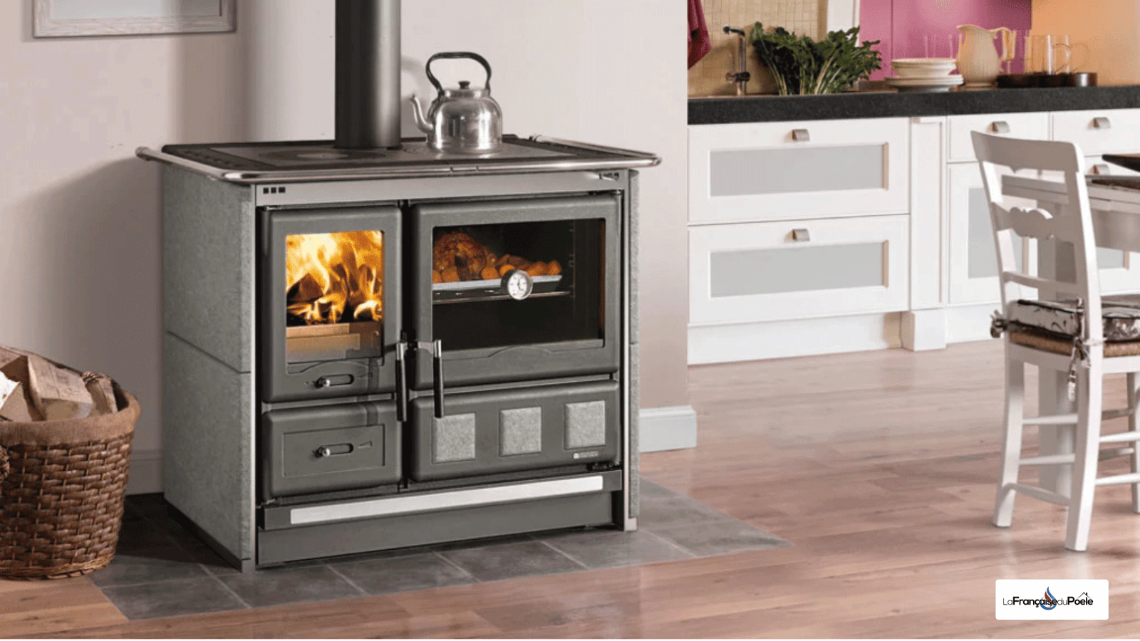 Dimensions de la cuisinière à bois La Nordica Rosa XXL.16 Petra 1074 x 861 x 669 mm