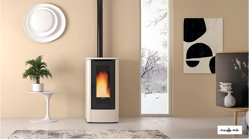 Dimensions du poêle à granulés Extraflame Teorema 525 x 1080 x 652 mm