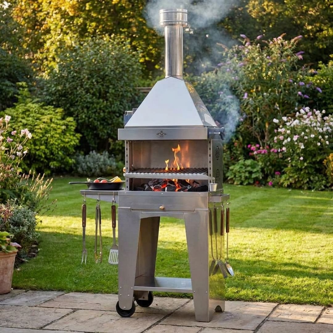 Barbecue au charbon en inox Foxy – Image 4