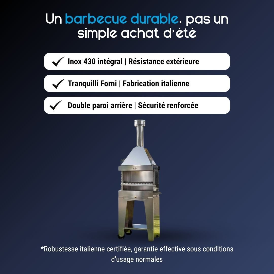 Barbecue au charbon en inox Foxy – Image 5