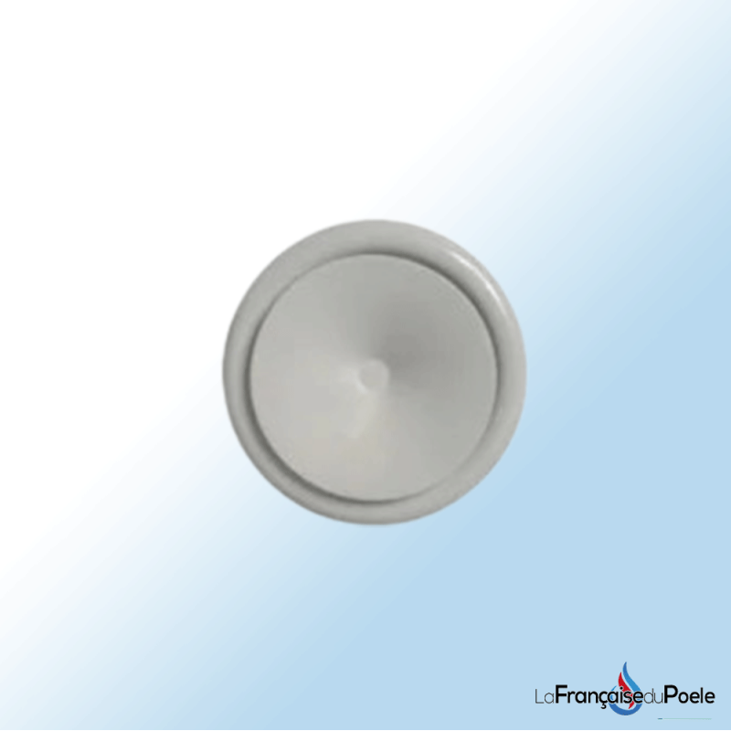 Bouche de soufflage air chaud 80 mm en acier - RAL 9010