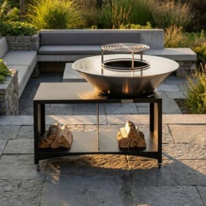 Brasero Plancha Extérieur Ø100 cm Brasinox Fiesta