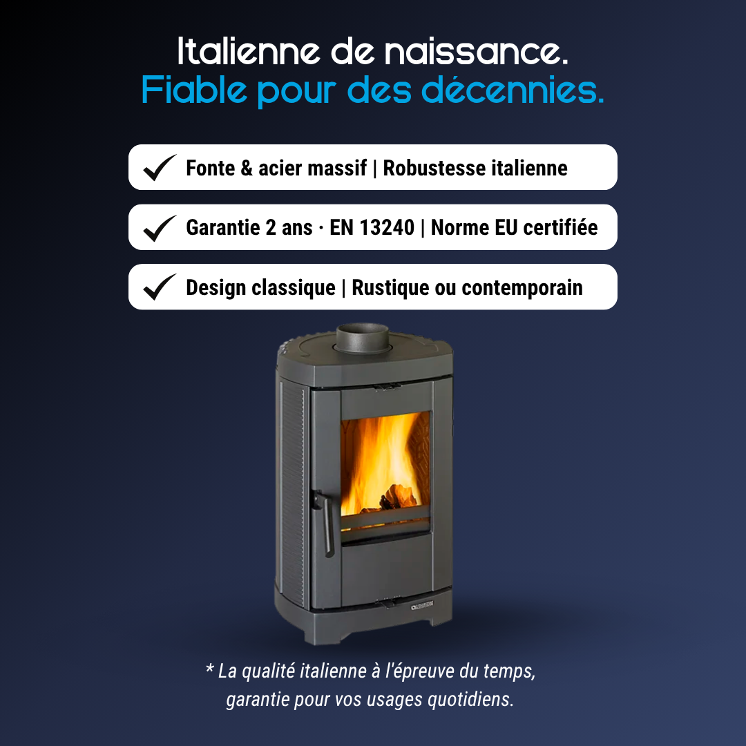 Poêle à bois compacte Brigitta.16 - 4.7 kW – Image 5