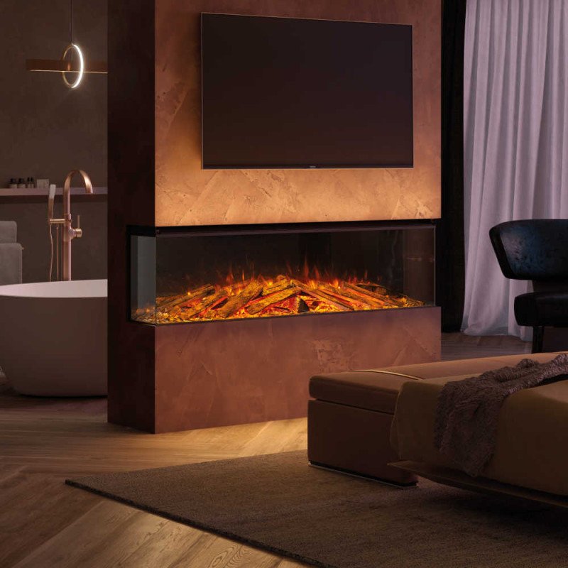 Cheminée électrique à effet de flammes Lumen 1600 2000W