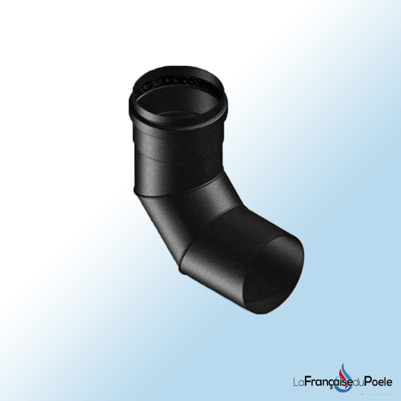 Coude 90° Acier Peint Noir Ø 80 mm