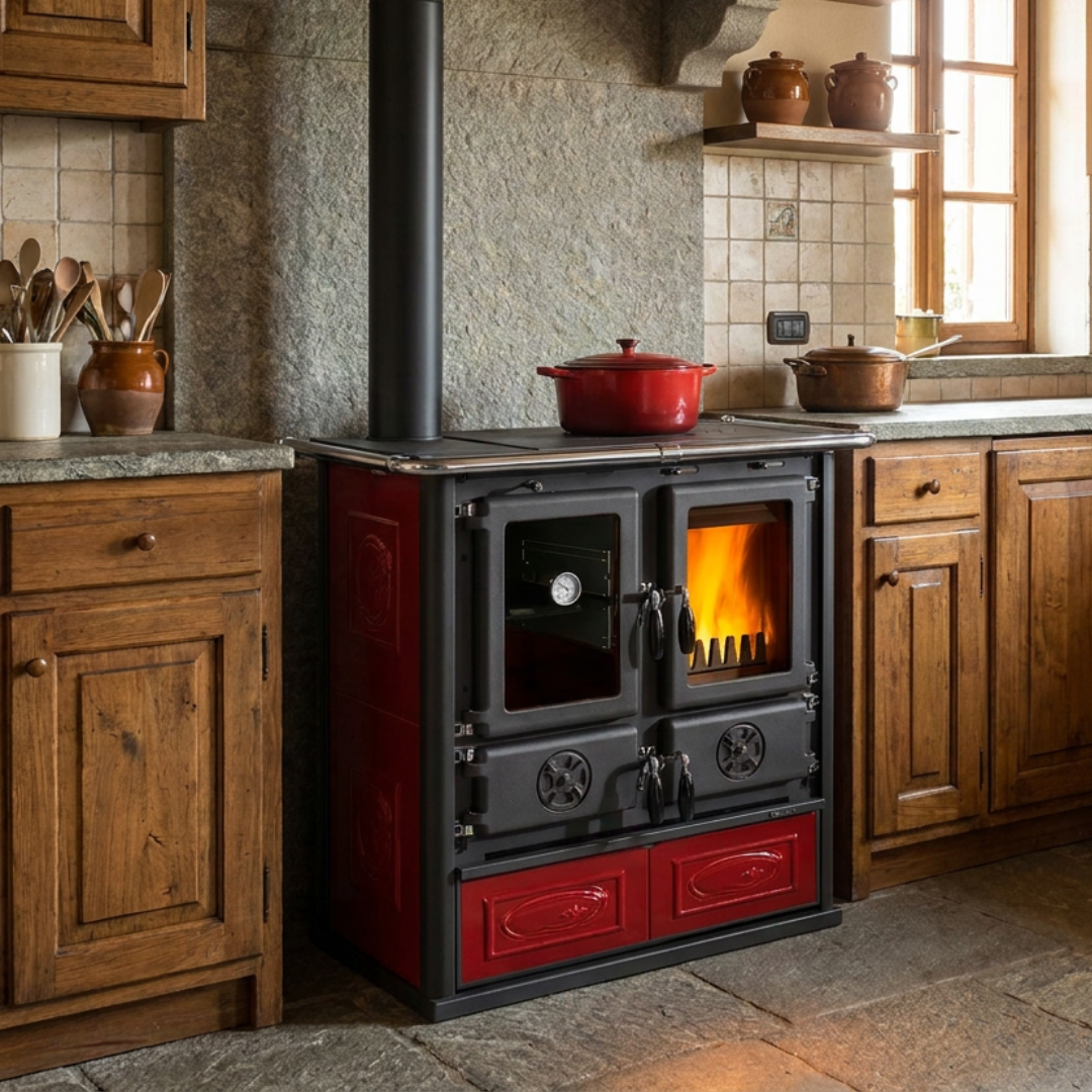 Cuisinière à Bois 7,9 kW Rosetta Sinistra 5.0 – Image 4