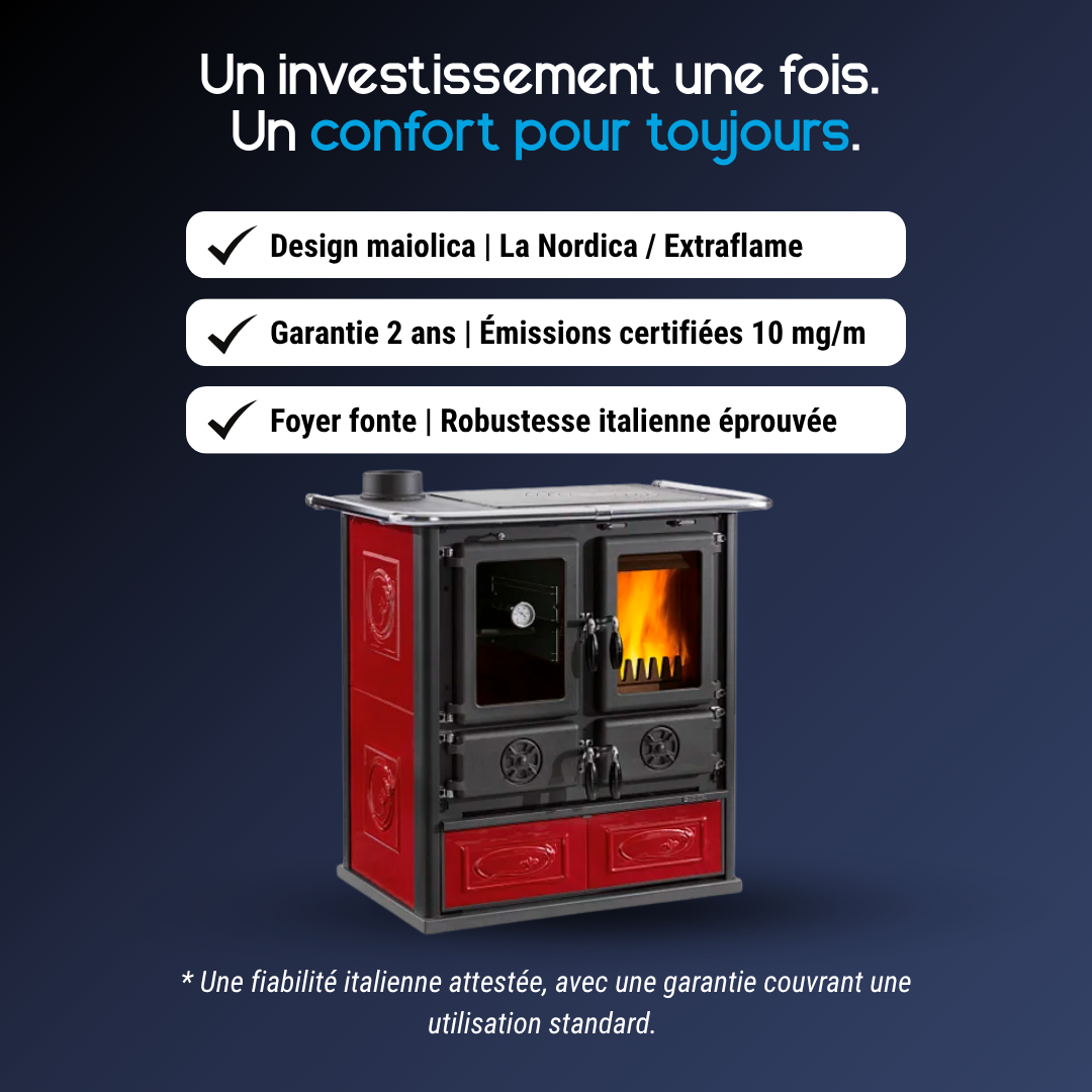 Cuisinière à Bois 7,9 kW Rosetta Sinistra 5.0 – Image 5