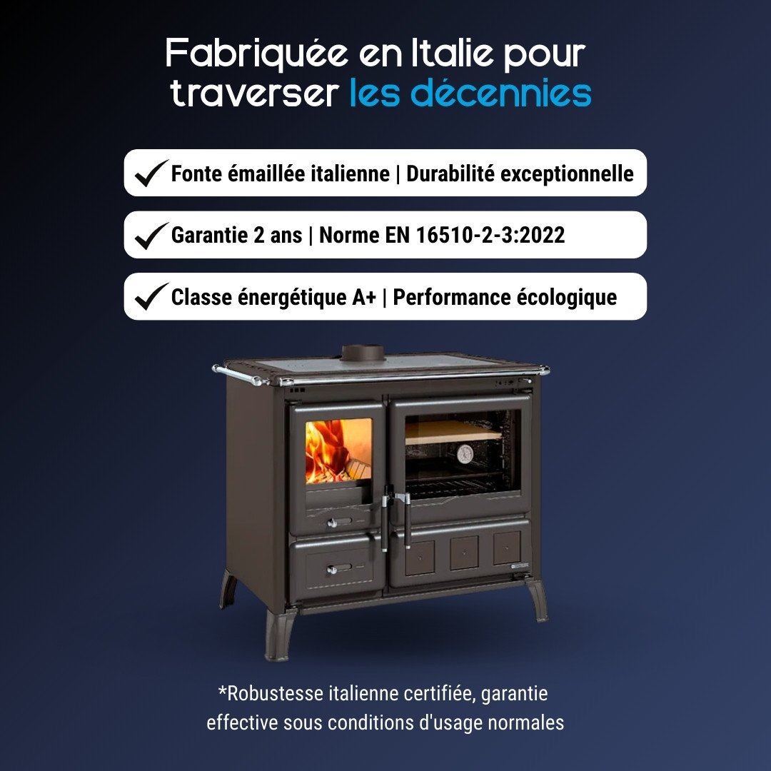 Cuisinière à bois Gardenia XXL Steel 10.5kw – Image 5