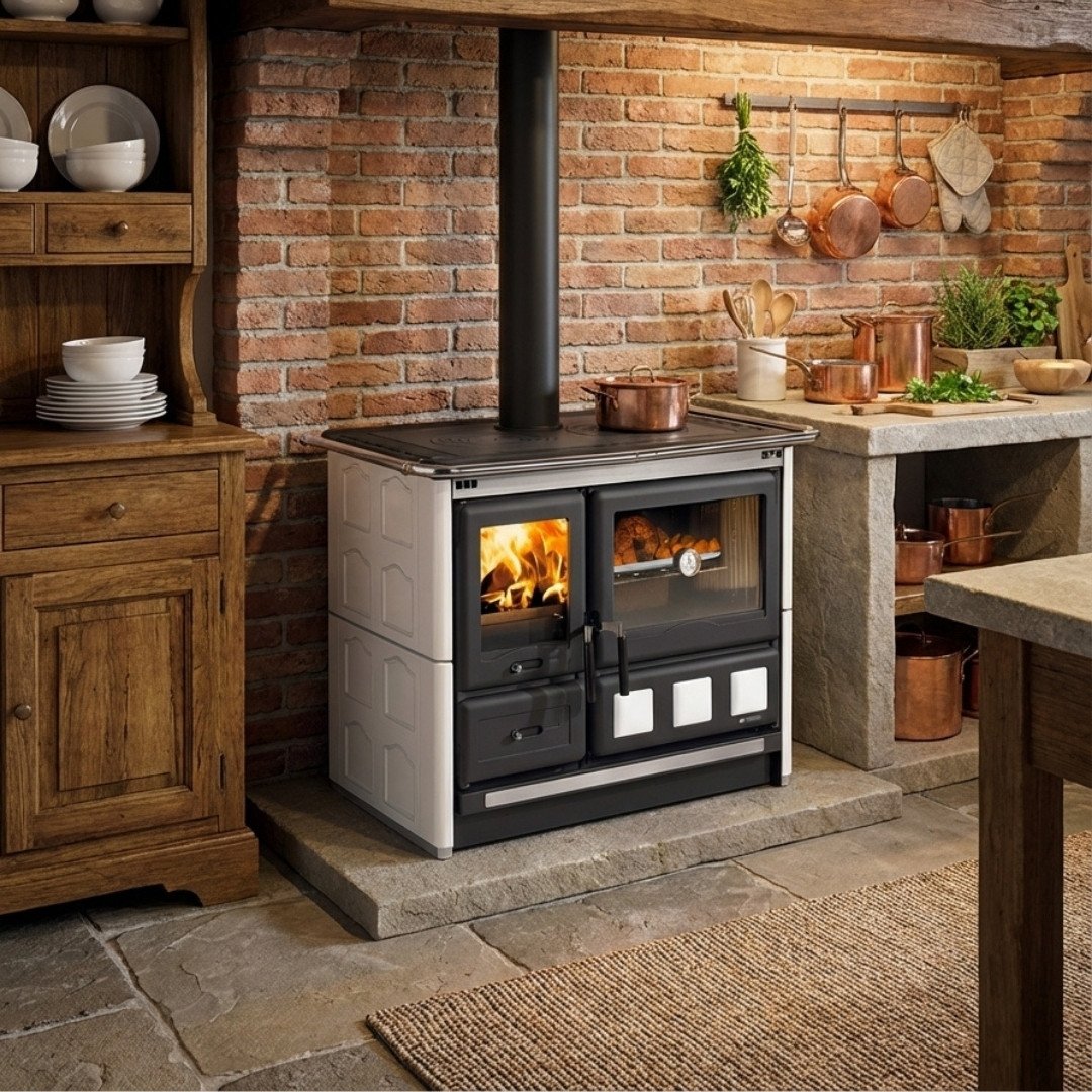 Cuisinière à bois Rosa XXL Maiolica - 11 kW – Image 4