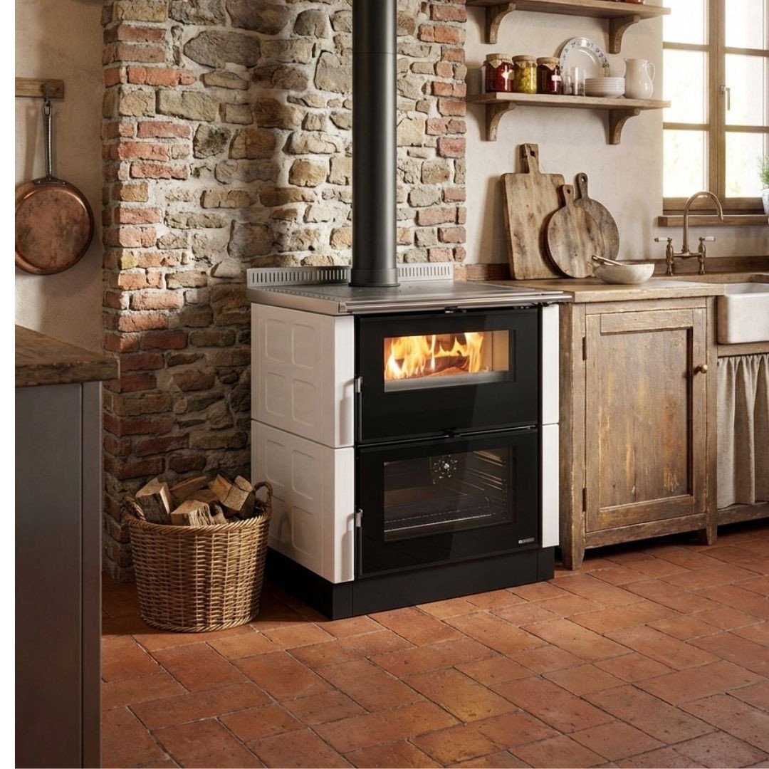 Cuisinière à Bois Verona XXL Maiolica 7 kW – Image 4
