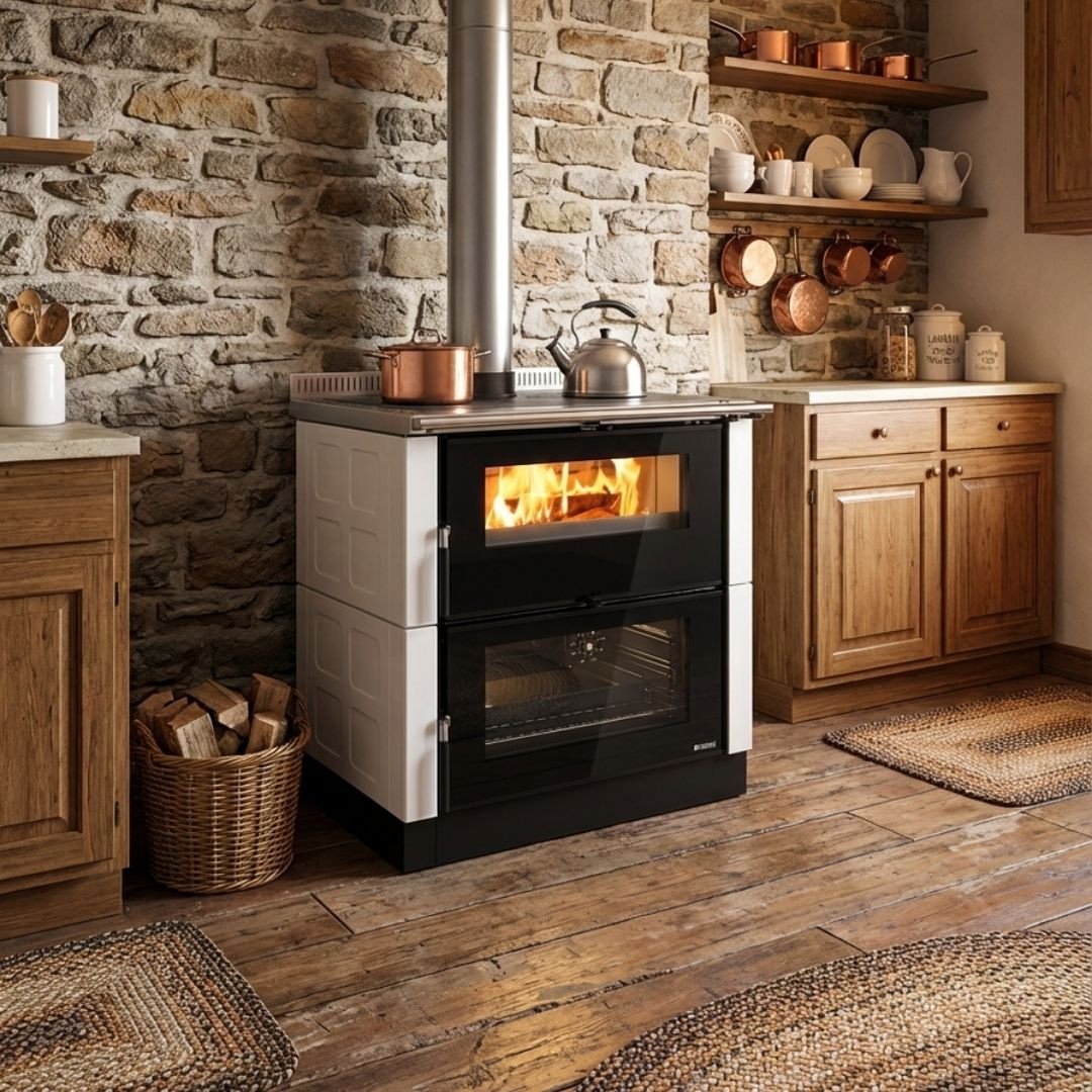 Cuisinière à Bois Verona XXL Maiolica 7 kW – Image 6