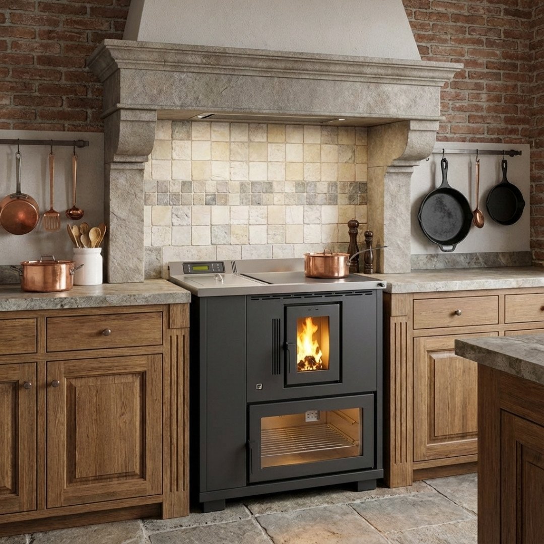 Cuisinière à granulés de bois Desy 9 kW – Image 4