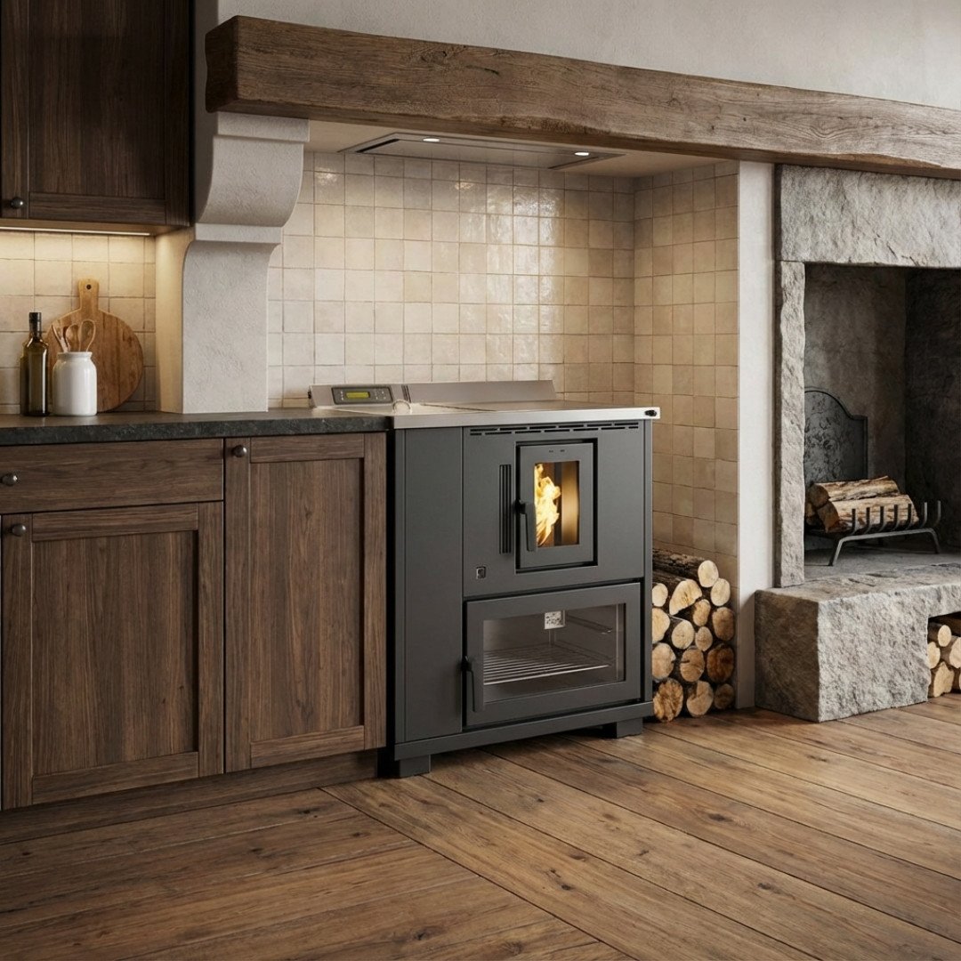 Cuisinière à granulés de bois Desy 9 kW – Image 6