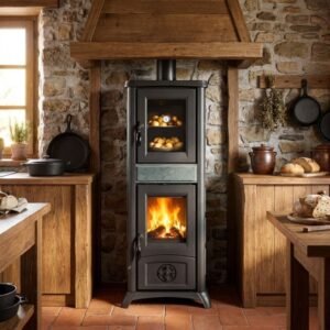 Poêle à bois avec four Gemma Forno.165 Petra 7,3 kW