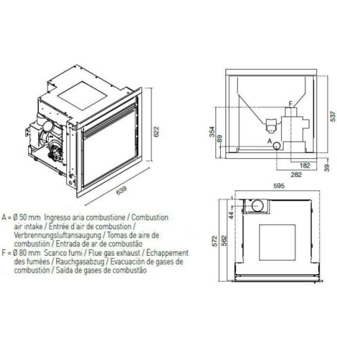 Insert à granulés Davide – 9,5 kW – Image 8