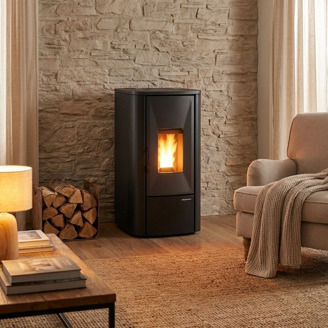 Lina Top 7kw poêle à granulés ventilé et étanche – Image 6