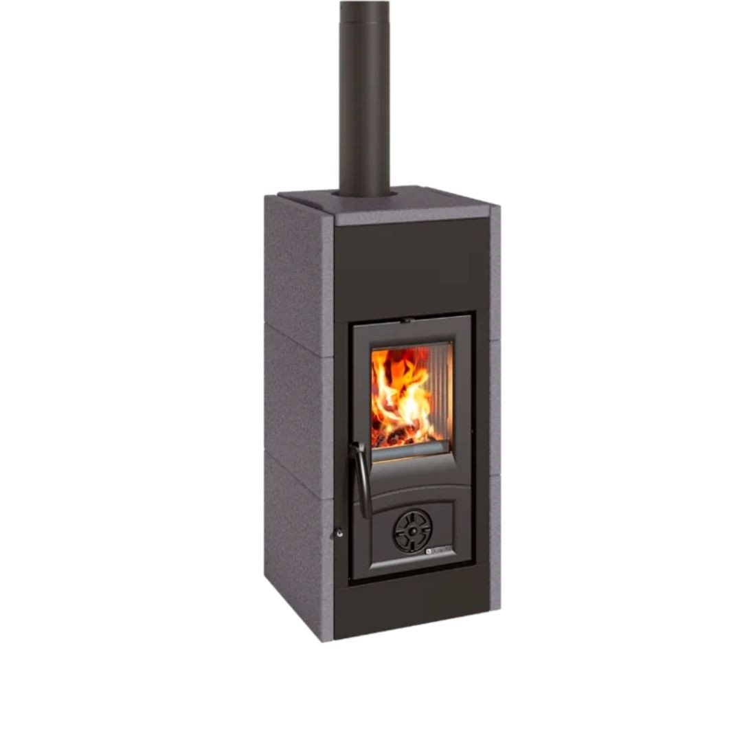 Poêle à bois raccordable en pierre Asia 5.0 - 7 kW – Image 2