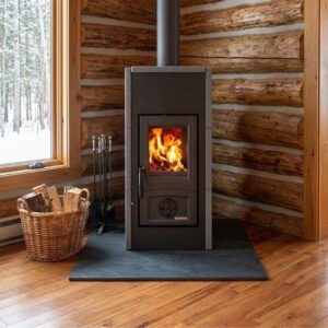 Poêle à bois raccordable en pierre Asia 5.0 - 7 kW