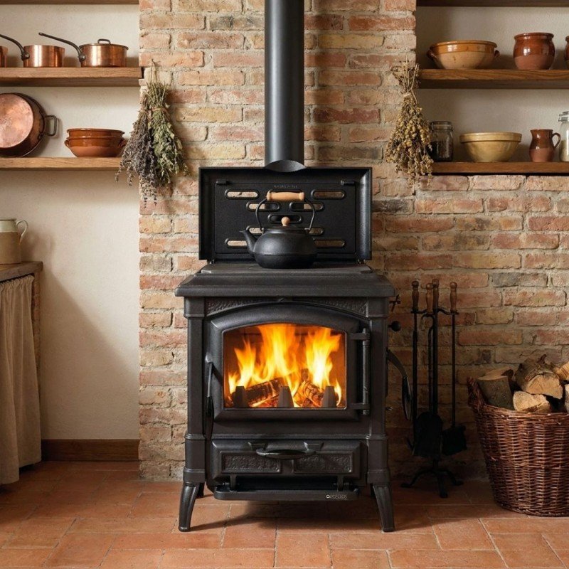 Poêle à bois avec plaque de cuisson ISETTA CC LEAN 7,7 kW – Image 6