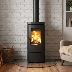 Poêle à bois en fonte émaillée Candy Lean - 6.6 kW