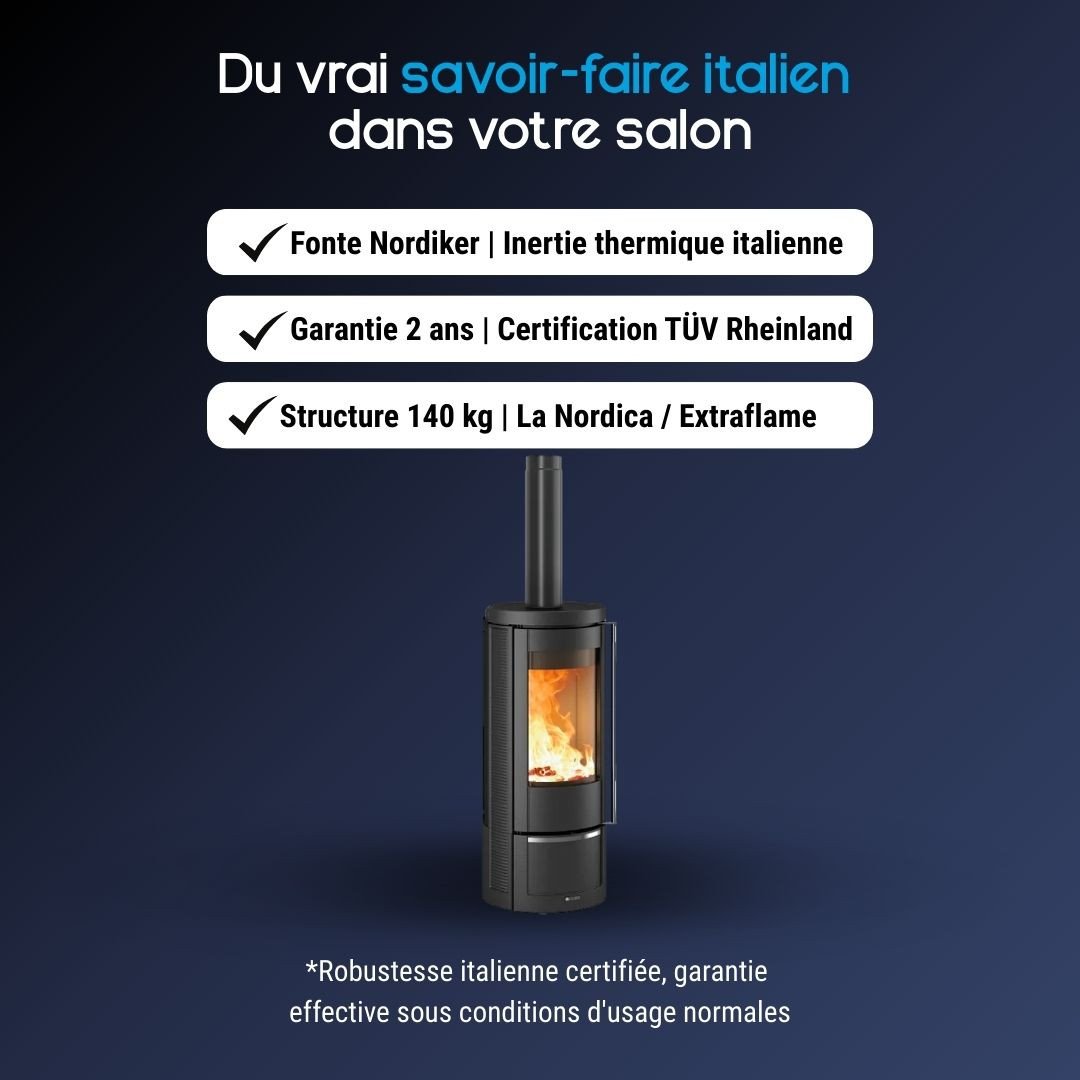 Poêle à bois en fonte Marlena.16 – 7,5 kW – Image 5