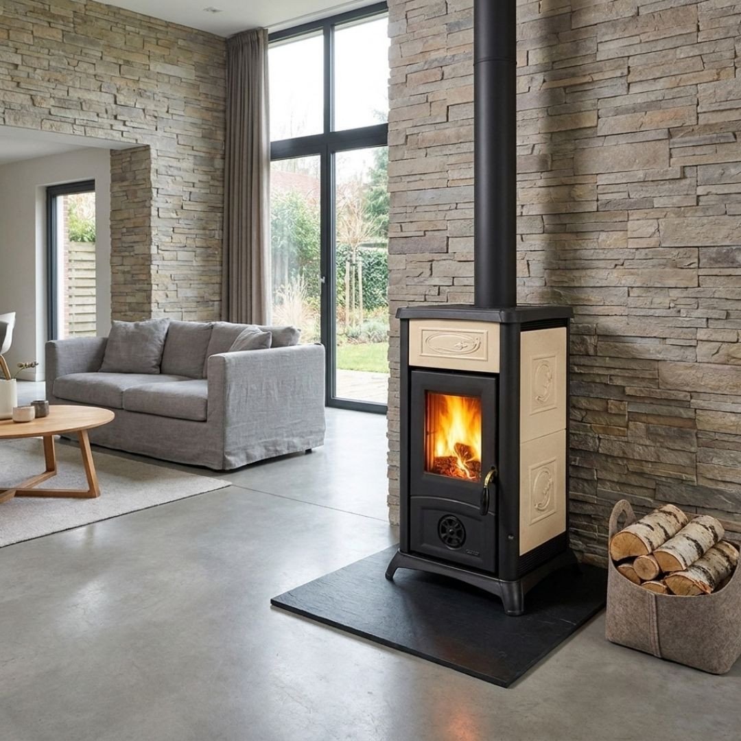 Poêle à bois Gemma Lean Ceramica 6,5 kW – Image 6