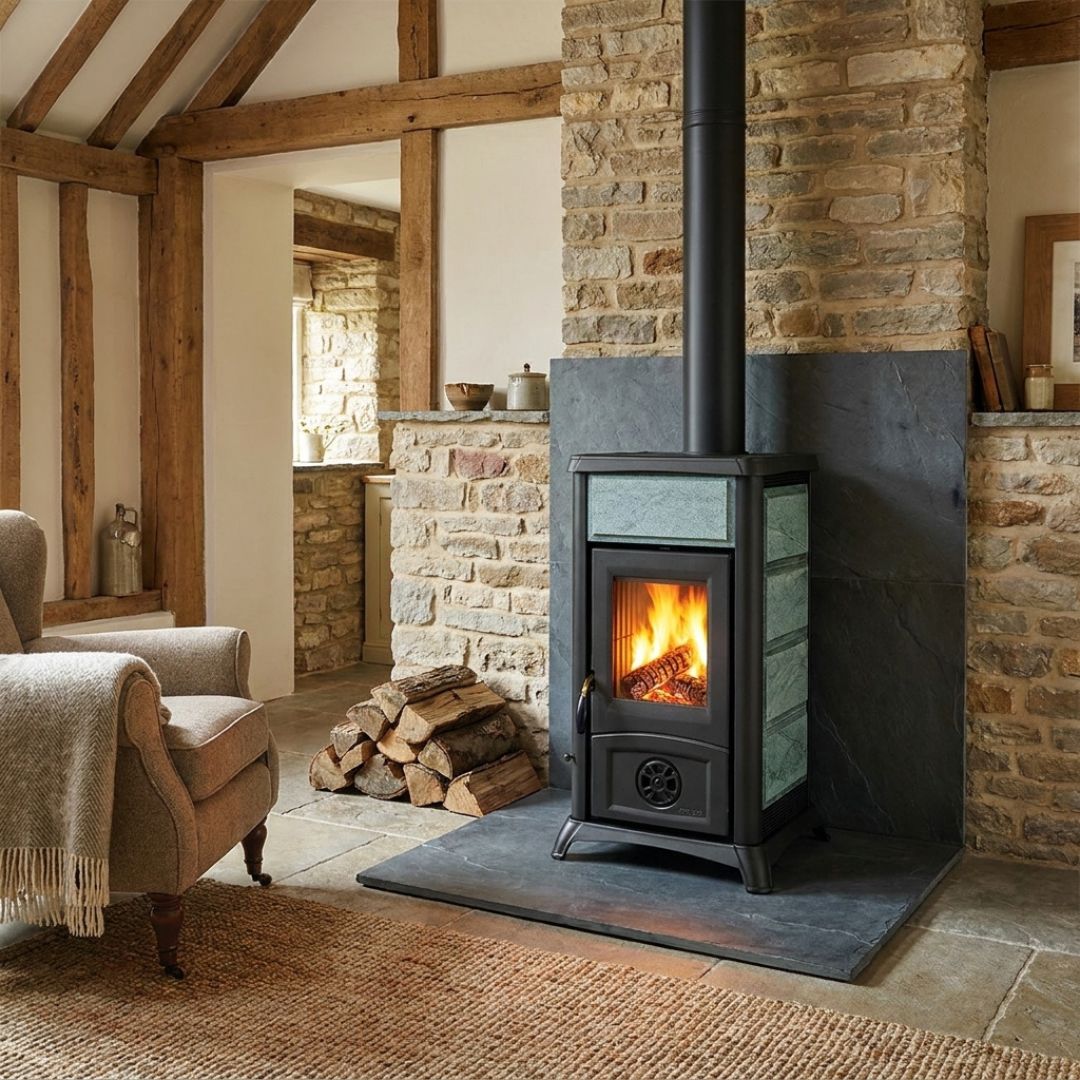 Poêle à bois Gemma Lean Petra 6,5 kW – Image 4