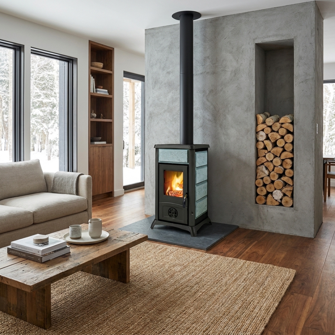 Poêle à bois Gemma Lean Petra 6,5 kW – Image 6