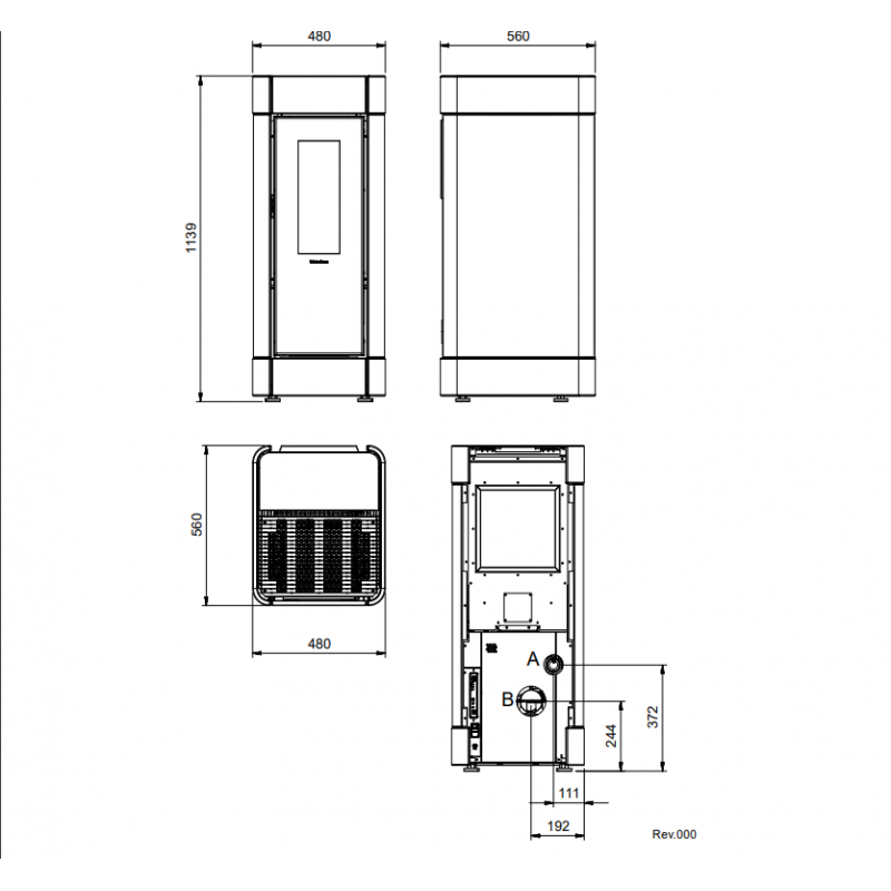 Poêle à Granulés 11 kW Sinfony – Image 4