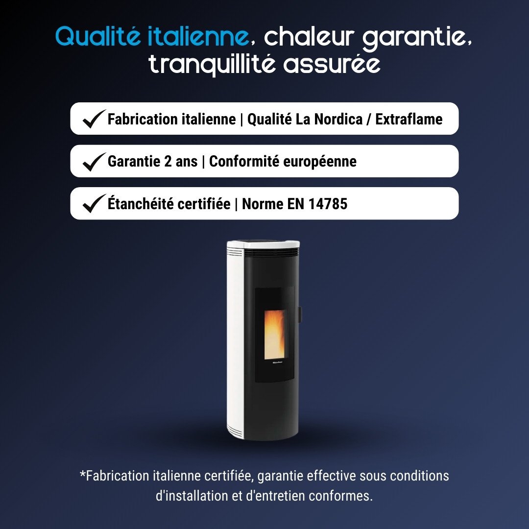 Poêle à granulés étanche Amika AD 8 kW – Image 4