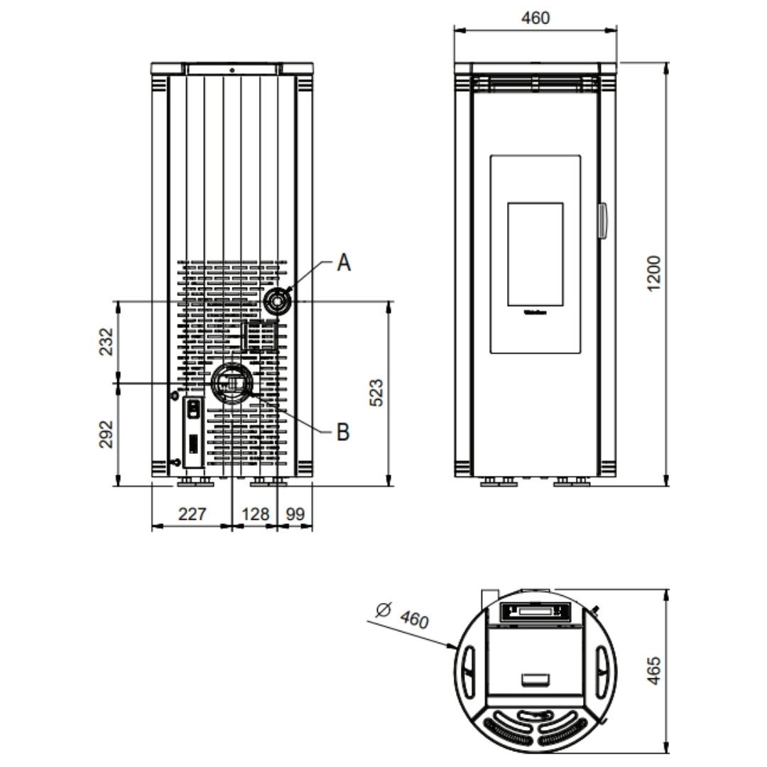 Poêle à granulés étanche Amika AD 8 kW – Image 7
