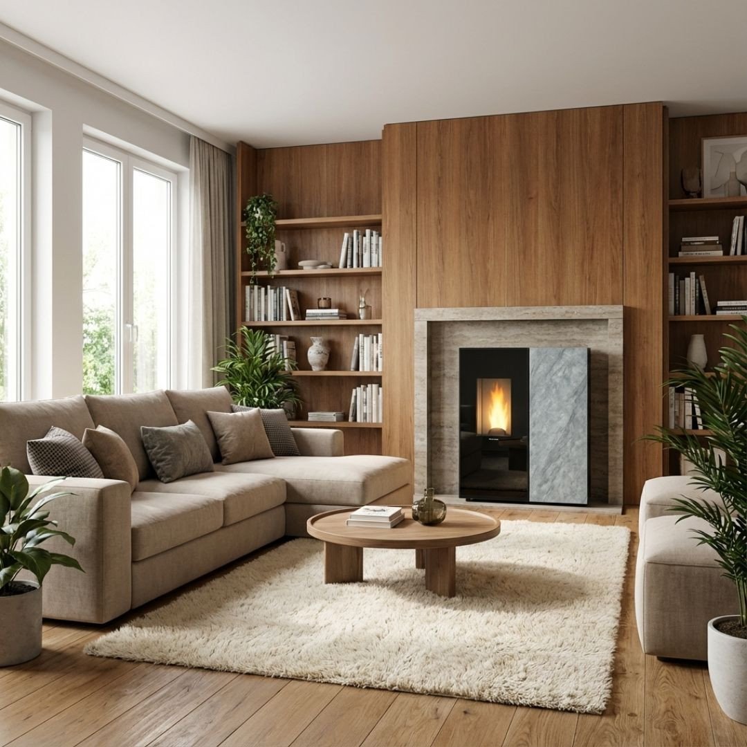 Poêle à granulés canalisable 10 kW SHARON Plus + Kit Ventouse – Image 6