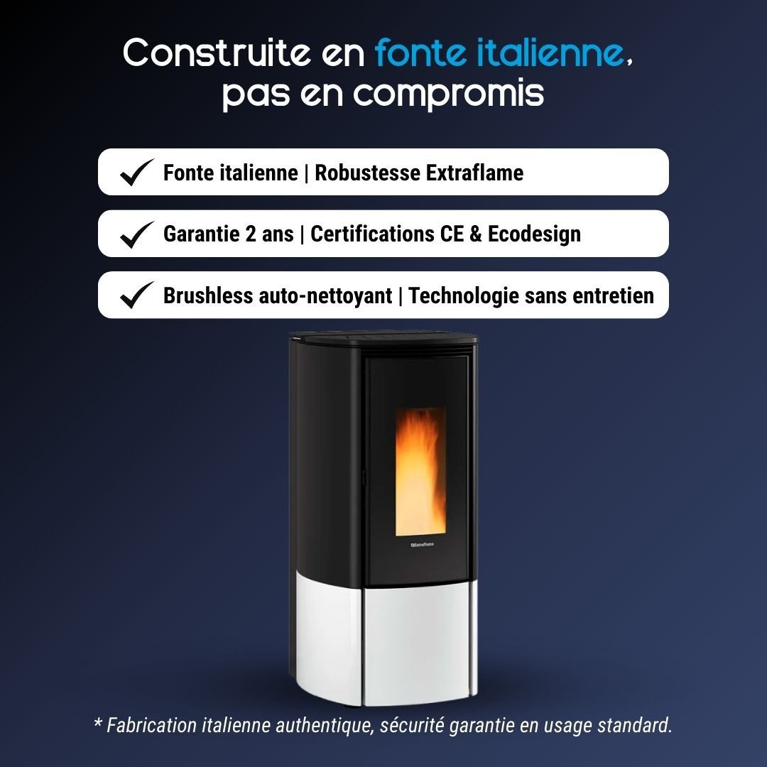 Poêle à Granulés Étanche 11 kW Katia – Image 5
