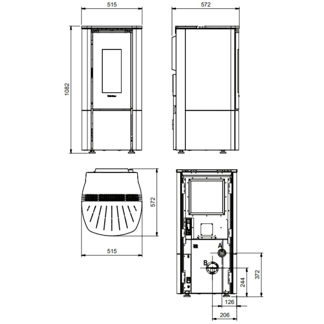 Poêle à Granulés Étanche 11 kW Katia – Image 8