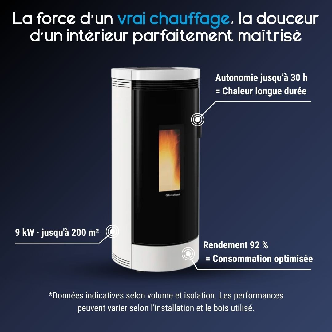 Poêle à Granulés Étanche Debby Evo 9 kW – Image 3