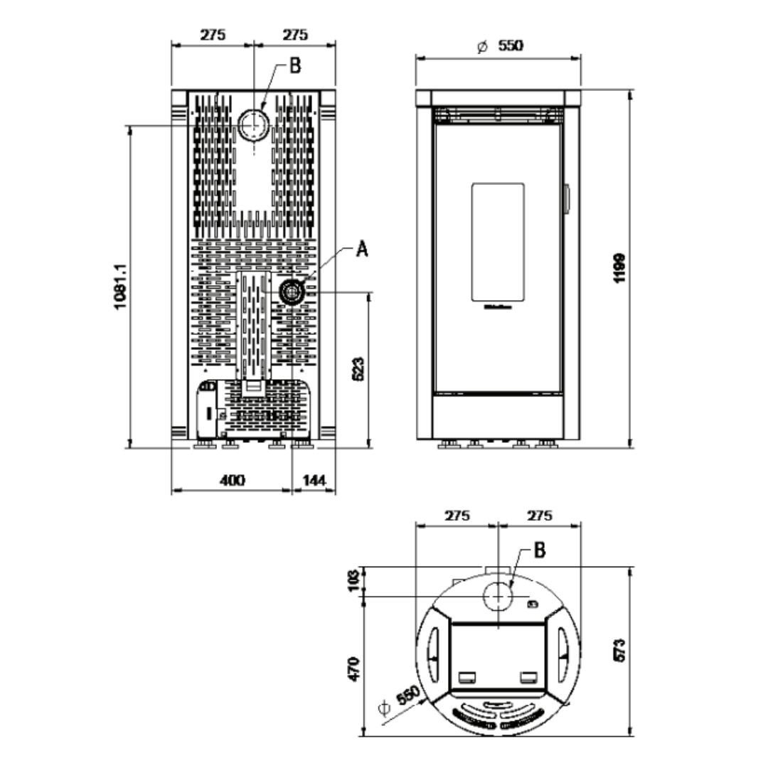 Poêle à Granulés Étanche Debby Evo 9 kW – Image 8