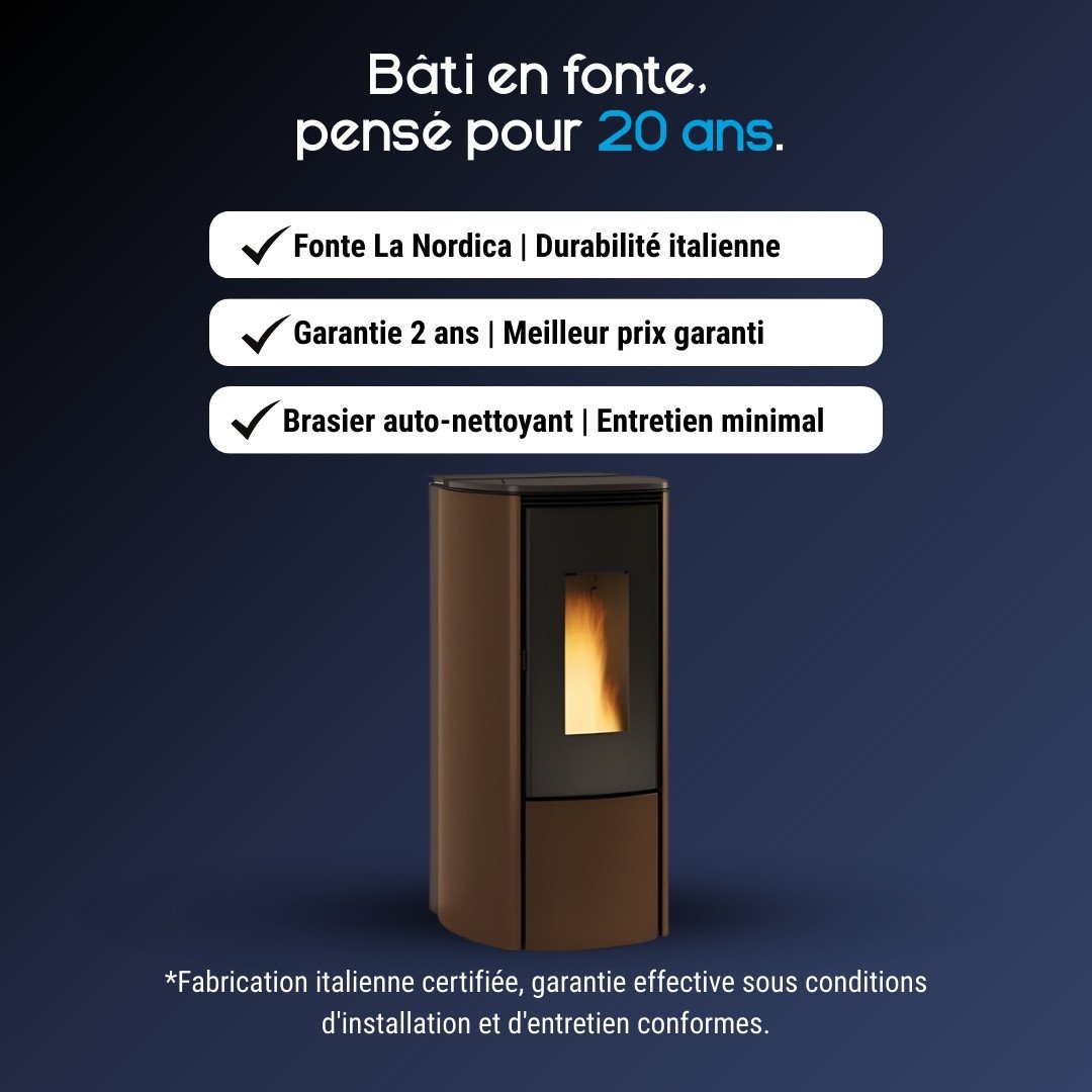 Poêle à Granulés Étanche 9 kW Katia 9 – Image 5