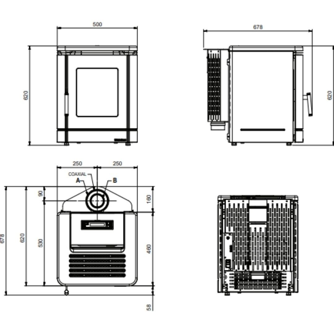 Poêle à granulés étanche PEGGY CX 6 Kw – Image 8