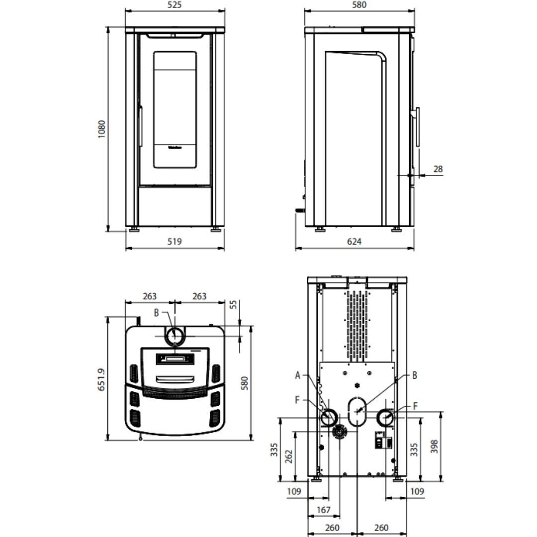 Poêle à Granulés Extraflame Teorema Plus AD - 12 kW – Image 8