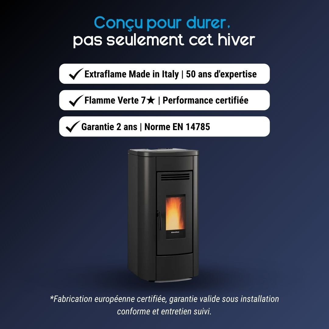 Poêle à granulés Klaudia Plus 5.0 - 8 kW – Image 5
