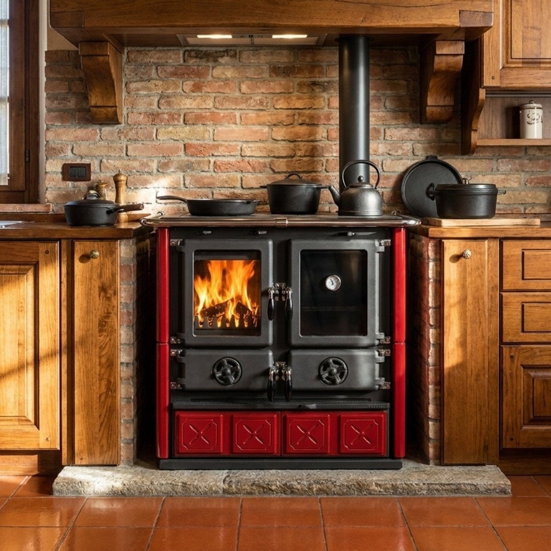 Cuisinière à Bois Rosetta Maiolica – 7,9 kW – Image 4