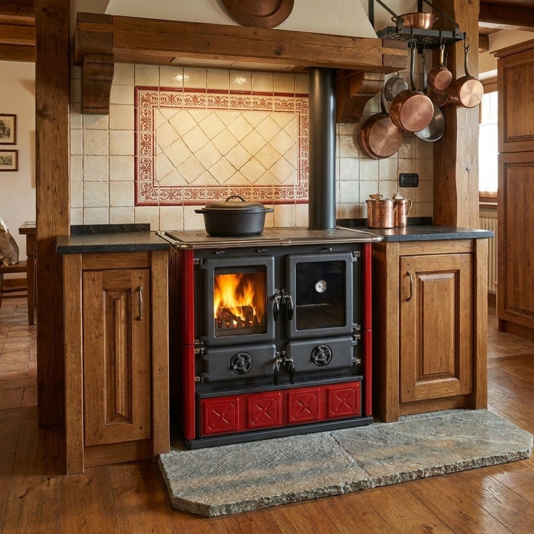 Cuisinière à Bois Rosetta Maiolica – 7,9 kW – Image 6