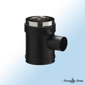 Té Air diamètre 80/125 noir avec piquage 60