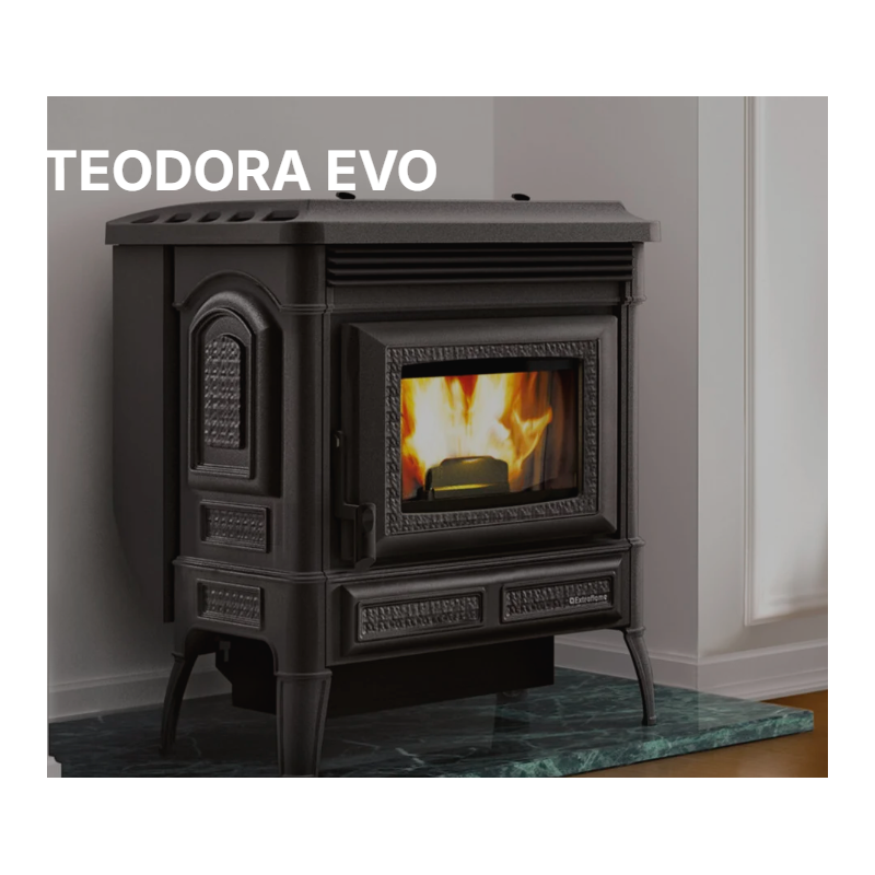 Poêle à granulés ventilé Teodora Evo 8kW – Image 4